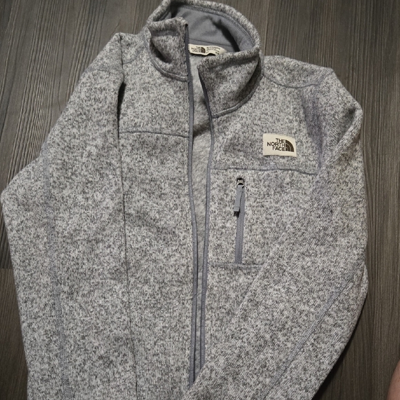 The North Face Other - The North Face Heathered Gray Zip-Up Jacket